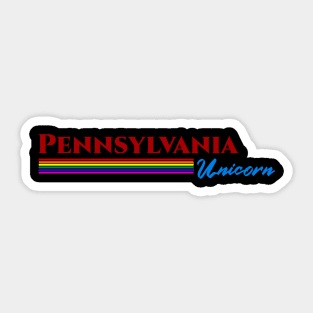 Pennsylvania Unicorn Gift Sticker